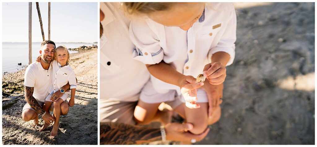 Winnipeg family photoshoot at Matlock Beach in the summer with beautiful morning light running around with their son and daughter.