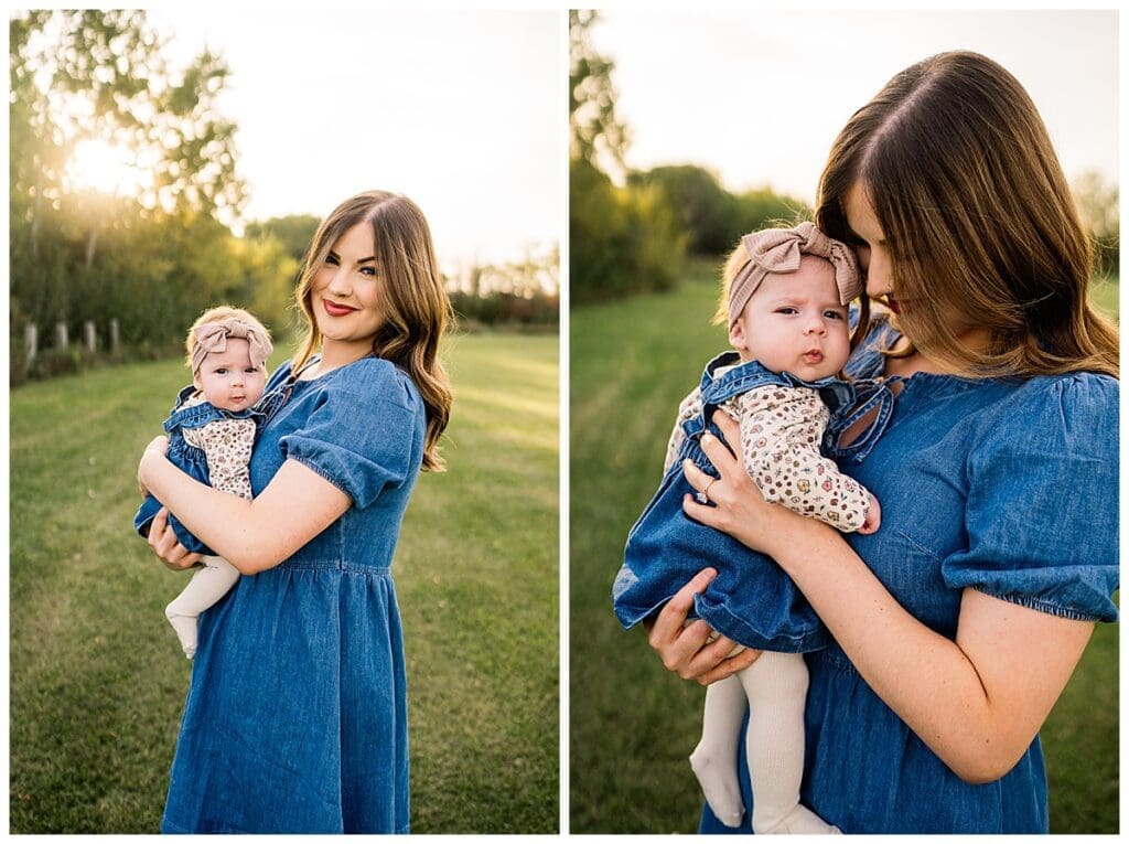 Winnipeg family photographer at Fraser Meadow Park in fall