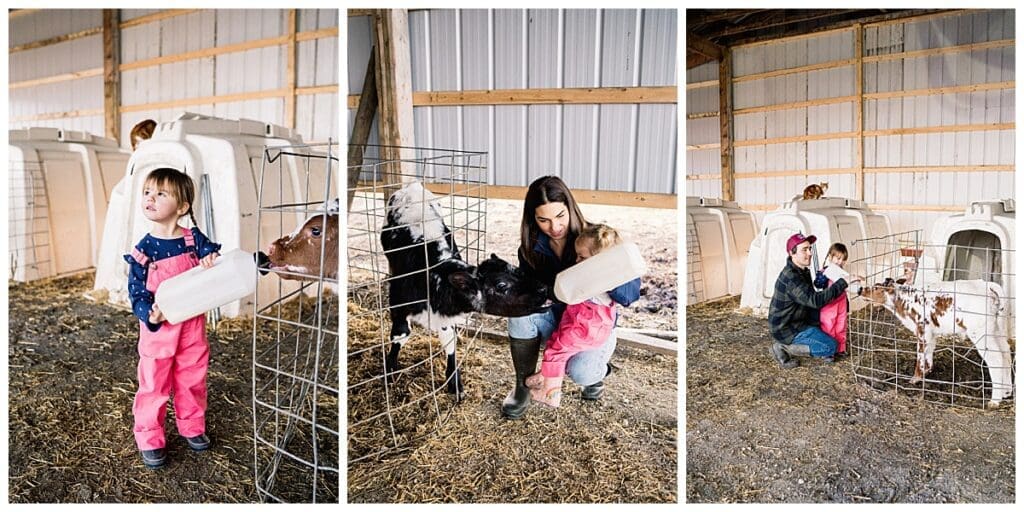 Lifestyle family photoshoot with cure family at their farm