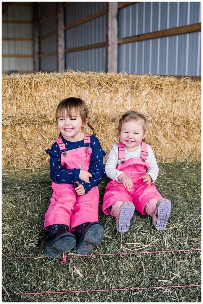 Lifestyle family photoshoot with cure family at their farm