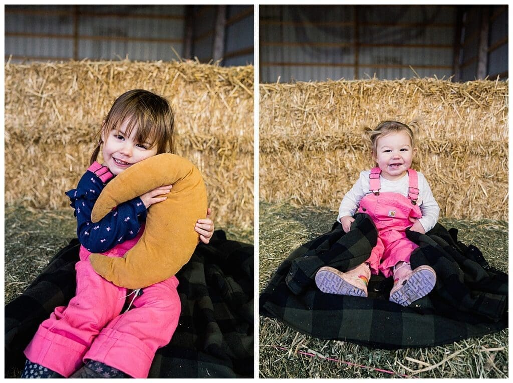 Lifestyle family photoshoot with cure family at their farm